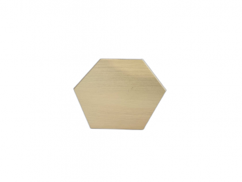 Set 10 stickere oglindă Hexagon, decoraţiune perete din oglindă acrilică aurie