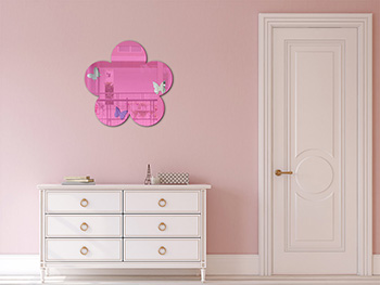 Oglindă decorativă Grace roz