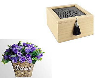 Pachet cutie decorativă şi aranjament Dream