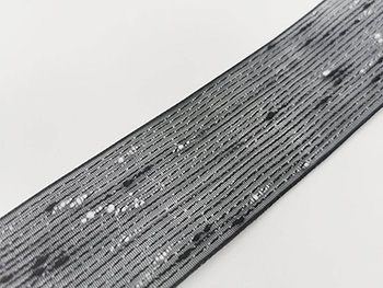 Panglică decorativă, Folina, neagră, transparentă, 4 cmx10 metri