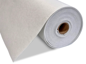 Fetru la metru, pâslă albă cu grosime de 3 mm, 100 cm lățime - produs 100% din materiale reciclate