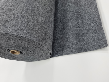 Fetru la metru, pâslă gri antracit cu grosime de 3 mm și lățimea de 90cm - produs 100% din material reciclat