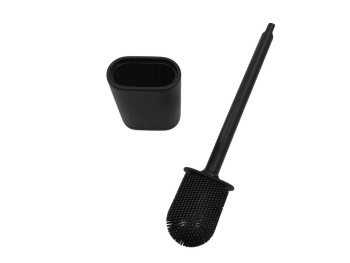 Perie toaletă din silicon negru – cap flexibil, igienică, cu suport ce poate fi fixat perete Perie toaletă din silicon negru – cap flexibil, igienică, cu suport ce poate fi fixat perete