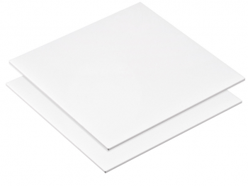 Placă din acril alb lucios, plexiglas de 3mm grosime, 40x40 cm