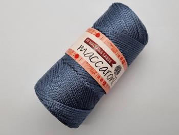 PP Macrame, şnur gri petrol, 2-3 mm grosime