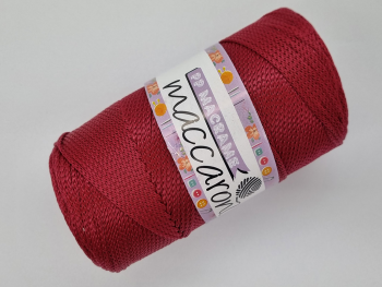 Snur visiniu, Maccaroni PP Macrame, 2-3 mm grosime