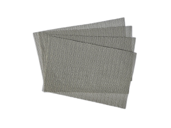 Set 4 covoraşe antialunecare pentru sertare, rafturi şi tăvi, material gri perforat, 30x45 cm