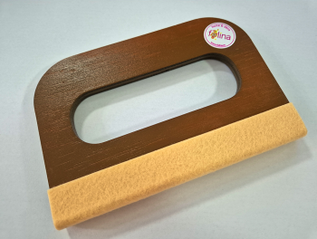 Racletă profesională din lemn cu cap din pâslă, dimensiune 10x15 cm