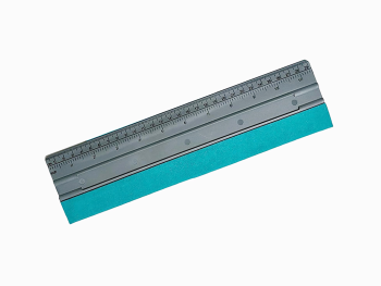 Racletă profesională aplicare folie și autocolant 29 cm – cu pâslă anti-zgâriere și riglă gradată