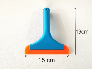 Racletă cu lamă din cauciuc pentru aplicarea foliei de geam, Folina TM90, cu mâner racletablue1-4048