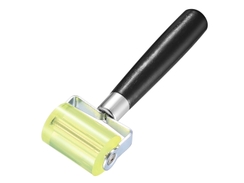 Roller silicon și mâner din lemn — pentru aplicarea perfectă a foliilor și autocolantelor - PRO 5cm