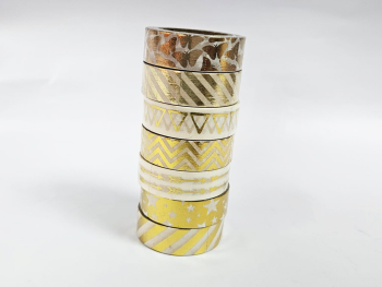 Set 7 role washi tape, benzi decorative adezive, Folina MIX5