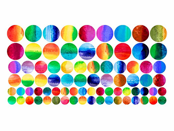 Set 78 stickere buline autoadezive, multicolor