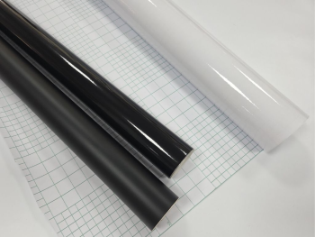 Set autocolant negru lucios și mat 30x200 cm + folie transfer 60x200 cm – pentru cutter plotter și stickere personalizate