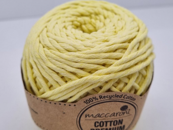 Sfoara bumbac galben pai, Maccaroni Cotton Premium, fir de 2 mm grosime, 100g sfoara-bumbac-galben-pai-3387