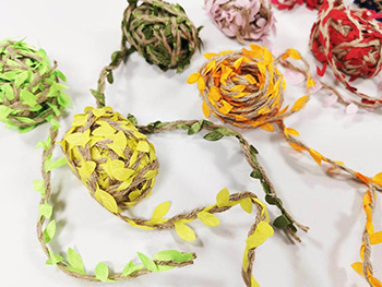 Sfoară Decorativă Cu Frunze Colorate Set 8 Bucăţi