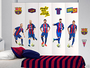 Sticker 5 fotbalişti FC Barcelona