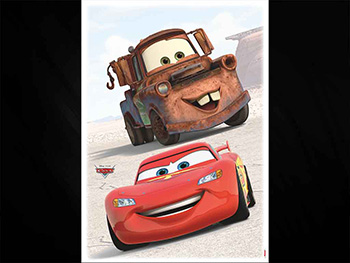 Stickere cameră băiat cu maşini Cars Friends, Komar, autoadeziv- planşă de 50x70 cm sticker-Cars-friends-6186