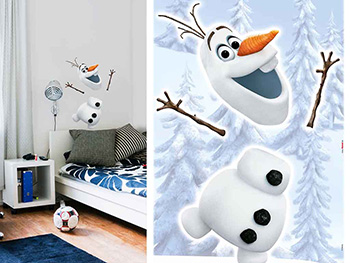 Sticker cameră copii Frozen, Komar, Omul de zăpadă Olaf