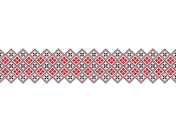 Set 5 Borduri decorative autoadezive, Folina 11, cu motive tradiţionale româneşti, role de  20x100 cm