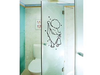 Sticker cabină duş, Folina, Bath time, 30x40 cm