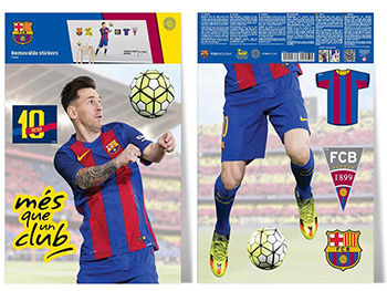 Sticker Messi, Imagicom, autoadeziv, 30 x 60 cm