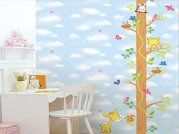 Sticker Copac cu animale, Magicfix, pentru copii, multicolor