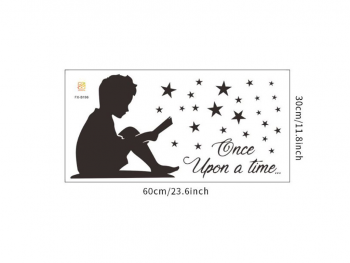 sticker-copii-Once-upon-a-time-negru-25-55-cm-6451