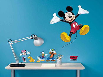 Sticker Mickey Mouse and Friends, Komar, pentru camera copiilor, multicolor- planşă de 50x70 cm