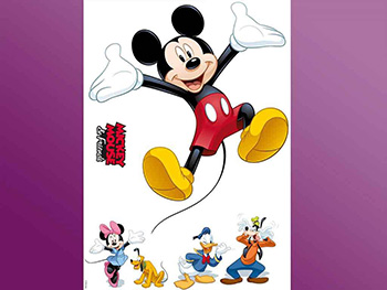 Sticker Mickey Mouse and Friends, Komar, pentru camera copiilor, multicolor- planşă de 50x70 cm sticker-copii-mickey-mouse-and-friends-1398