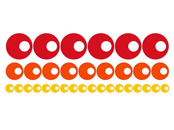 Stickere decorative Dots, Folina, multicolor, set 33 stickere