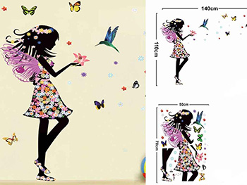 Sticker decorativ Fata Flora