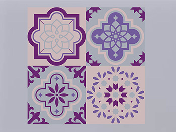 Sticker faianţă Lara, Folina, decorațiune cu autoadeziv, sticker set 30 bucăţi