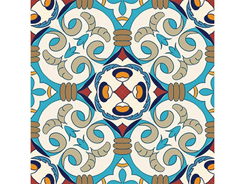 Sticker faianţă Lisa, Folina, decorațiune autoadezivă, set sticker 6 bucăţi