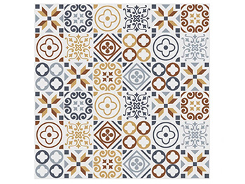 Sticker faianţă Roca, Folina, decorațiune cu nuanțe de bej, sticker set 30 bucăţi