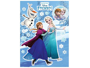 Sticker Frozen, Komar, Ana şi Elsa pe patine