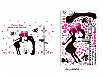 sticker-decorativ-indragostiti-cupidon-si-inimioare-roz-5665