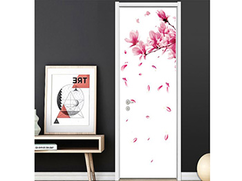 Sticker floral, Folina, magnolie roz