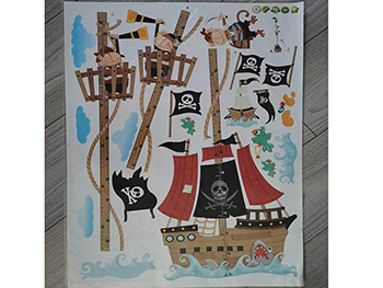 Sticker metru copii, Folina, Vaporul piraţilor