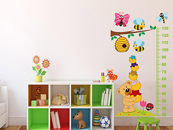 Sticker metru Ursuleț, Folina, pentru copii, multicolor
