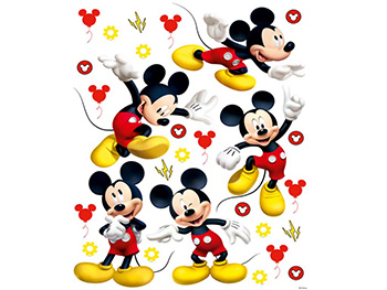 Set 5 Stickere Mickey Mouse, AG Design, planşă de 65x85 cm