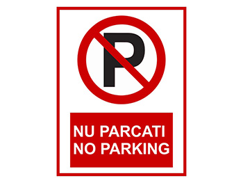 Sticker Nu Parcaţi 15x23 cm