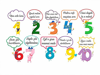 Sticker Numere, Folina, pentru copii, multicolor