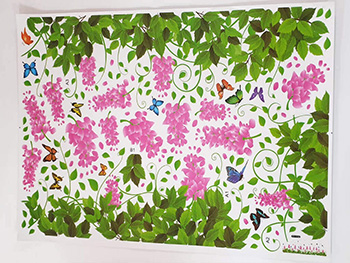 sticker-decorativ-flori-roz-6090