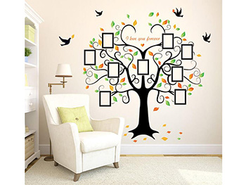 Sticker perete Copac, Folina, decor galerie foto, 200x160 cm