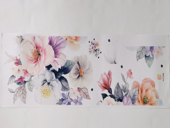 Stickere flori, Folina, decor în nuanţe pastel, 50 cm