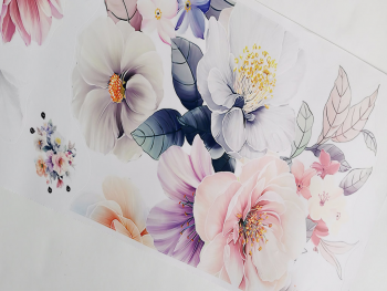 Stickere flori, Folina, decor în nuanţe pastel, 50 cm