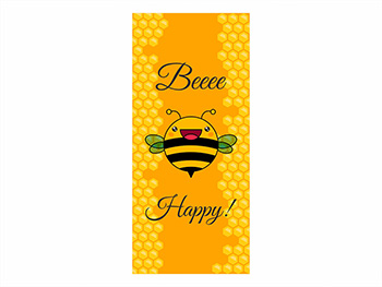 Autocolant uşă Happy, Folina, culoare galbenă, dimensiune autocolant 92x205 cm autocolant-usa-happy-5386