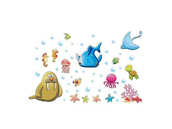 Stickere copii Animale, Folina, Prietenii din ocean, multicolor