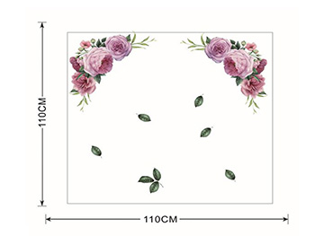stickere-perete-folina-model-floral-mov-50-70-cm-7136